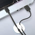 AUSTOR 20 Pieces Cable Clips White Cable Holders Adhesive Desk Cable Organizer Silicone Wire Holder Cable Management for Cable, Cord and Wire...