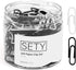 Paper Clips- Paper Clips for Office,School, and Personal Use-Small Paper Clips-Durable and Corrosion-Resistant File Folder Clips-(200 pcs, Black a...