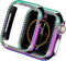 Compatible with Apple Watch Case 44mm SE SE2 Series 6/5/4 Bling Crystal Diamonds Rhinestone Bumper Cover for Women, Hard PC Protective Frame for i...