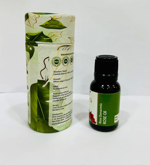Rose Oil 15 ML (0.51 Fl.OZ) | 100% Pure Natural Undiluted Uncut Therapeutic Grade Rosa Damascena Essential Oil...