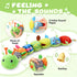 Baby toys 0 to 12 months, Musical Stuffed Animal Activity Soft Toys with Multi-Sensory Crinkle, Rattle and Textures, Infant Tummy Time Toys for Ne...