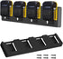 Battery Rack Compatible DeWalt 20V Battery Holder, Mount 4 Slot Bulk Battery Garage Tool, Dewallt 20v Tools, Wall Display Hook Holder (Black 1pc)...