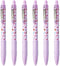 Zebra Z-Grip Smooth - Retractable Ballpoint Pen - Pack of 6 - Black Ink - Sweetie Violet Barrel Design...