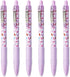 Zebra Z-Grip Smooth - Retractable Ballpoint Pen - Pack of 6 - Black Ink - Sweetie Violet Barrel Design...