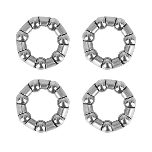 X AUTOHAUX 4pcs 25mm x 7 Ball Bearing Cages Crank Bearings Rear Wheel Bearing Retainer for Bicycle...