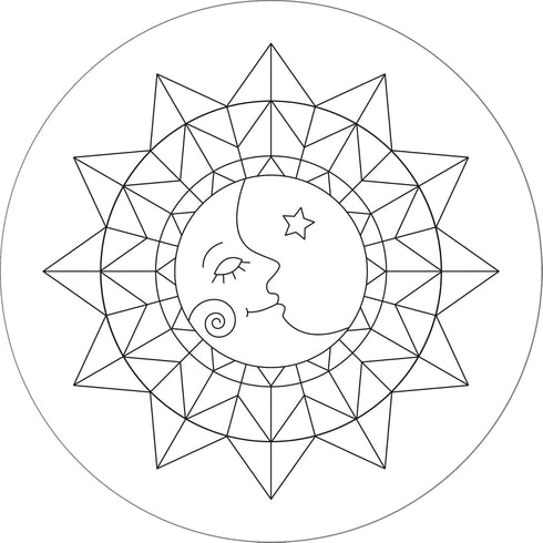 Celestial Embroidery Pattern Transfers (set of 10 hoop designs!)...