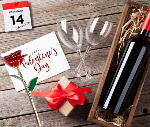 24K Red Rose Christmas Her, Eternal Love Real Gold Plated Rose Flower, Romantic Wife, Mom, Grandma, Anniversary Present, Birthday, Wedding ( Red)...