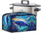 Dolphin Galaxy Slow Cooker Cover Portable Dust Covers with Side Pocket for Cook Accessories Small Kitchen Appliance Protector...
