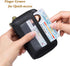 imeetu RFID Credit Card Wallet, Genuine Leather Zipper Card Case Holder with Removable Keychain(Black)...