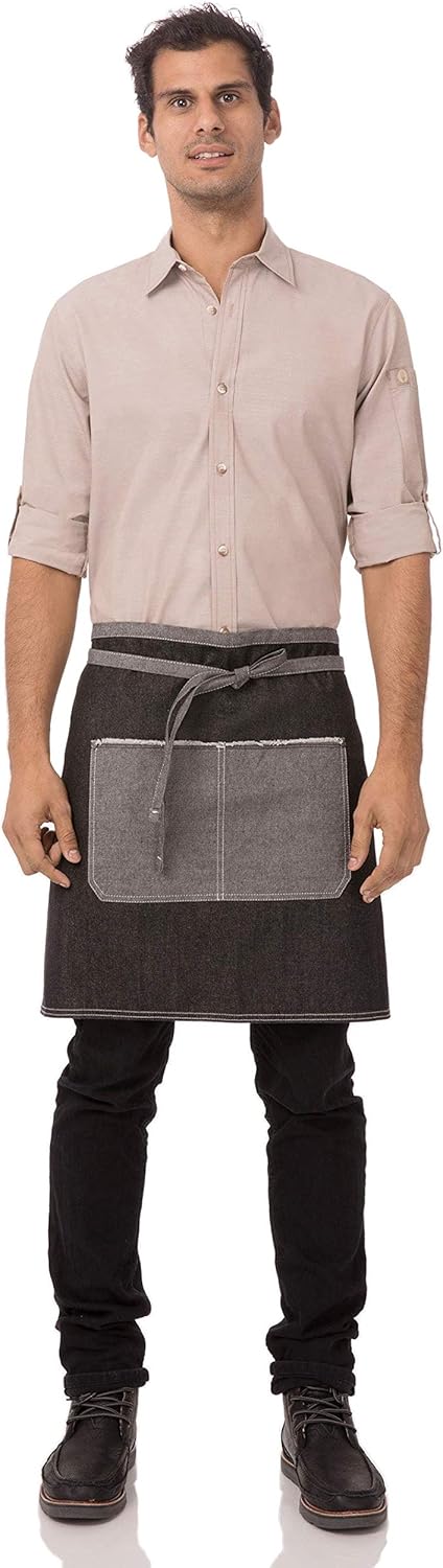 Chef Works Bronx Bib Apron with Scoop Neck...