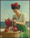Posterizer 1 pcs-vintage comical beach scene-woman teaching music to lobster-Comedy Art-Retro Art-Gift for Art Lovers- unframed wall art...