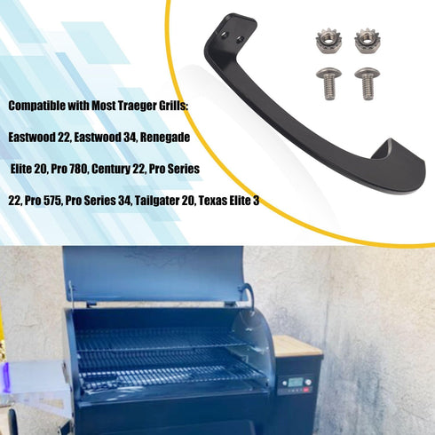 Grills Side Door Stop Arc & Grills Lid Hinge Kit Compatible with Traeger Grills, Traeger Pellet Grills, Include One Left Side And One Right Side H...