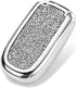 Royalfox 3d bling shiny rhinstone crystals key fob case cover compatible with Jeep Dodge chrysler (silver)...