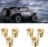 Brass Shift Knob Adapters Universal M8 X 1.25/M10 X 1.25/M10 X 1.5 Thread Gear Shifter Knob Screw (6 Pcs)...