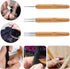 AUGSUN Dreadlock Crochet Hook Tool,Braid Hair Dreadlocks Needle, Interlocking Tool for Locs,Weaving Crochet for Braid Craft Knitting Needles (1.0m...