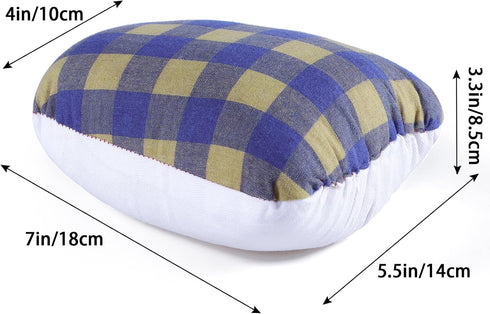 MOLIGOU Tailors Ham, Pressing Tool for Ironing, Sewing Ham for Dart, Sleeve, Curved Seam (Blue and Yellow Plaid)...