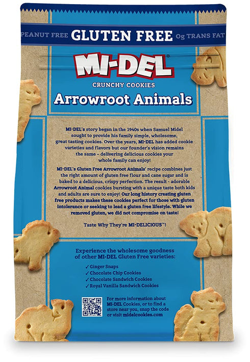 Mi-Del Gluten Free Animal Crackers - Non GMO Certified, 0g Trans Fat Gluten Free Cookies (Pack of 1)...