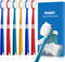 Extra Soft Toothbrush for Sensitive Gums, Wide Head Soft Bristle Toothbrush with 10000 Soft Flossing Micro Nano Bristles for Adults, Pregnant Wome...