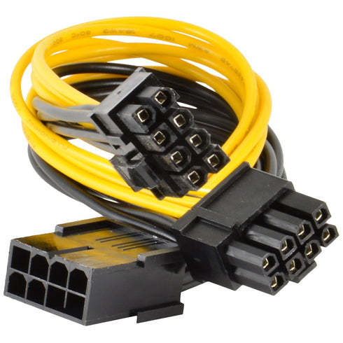 JacobsParts PCI Express Power Splitter Cable 8-pin to 2X 6+2-pin (6-pin/8-pin) 18 AWG...