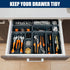 Tool Box Organizer Tray Divider, Toolbox Desk Drawer Organizer with 3 Sizes, Organization and Storage Toolbox for Garage Accessories...