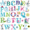 DEKOSH Alphabet Wall Stickers for Baby Girl Nursery | Peel & Stick Decorative Girl Wall Decals for Bedroom...