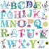 DEKOSH Alphabet Wall Stickers for Baby Girl Nursery | Peel & Stick Decorative Girl Wall Decals for Bedroom...