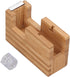 Pssopp Desktop Tape Dispenser Tape Base Mini Tape Dispenser Desktop Tape Dispenser Bamboo Wood Tape Cutter Holder Adhesive Roll Base Stationery To...