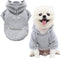 Jecikelon Pet Dog Cold Weather Coat with Pocket Winter Dog Hoodie Warm Puppy Clothes for Small Dogs Chihuahua Clothing (Small, Y02-Grey)...