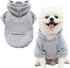 Jecikelon Pet Dog Cold Weather Coat with Pocket Winter Dog Hoodie Warm Puppy Clothes for Small Dogs Chihuahua Clothing (Small, Y02-Grey)...