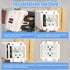 8pcs BE2-8 (2 Gang) Electrical Outlet Box Extender, Double Gang Box Extender with 32pcs Screws Power Switch Heavy Duty Plastic Unit Receptacle Ext...