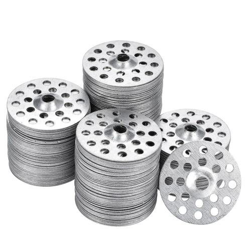 1 Inch Plaster Washers 200 Pcs Plaster Buttons Metal Washers for Screws Plaster Repair Rings Profile Washer for Wall Ceiling Drywall Repair...
