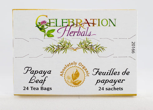 Celebration Herbals Papaya Leaf, Caffeine Free, 1.33 oz/38g, 24 Tea Bags...