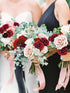 MACTING Artificial Rose Flowers 30PCS Real Touch Fake Flowers with Stem Red Foam Roses for DIY Wedding Bouquet Backdrop Table Centerpieces Arrange...