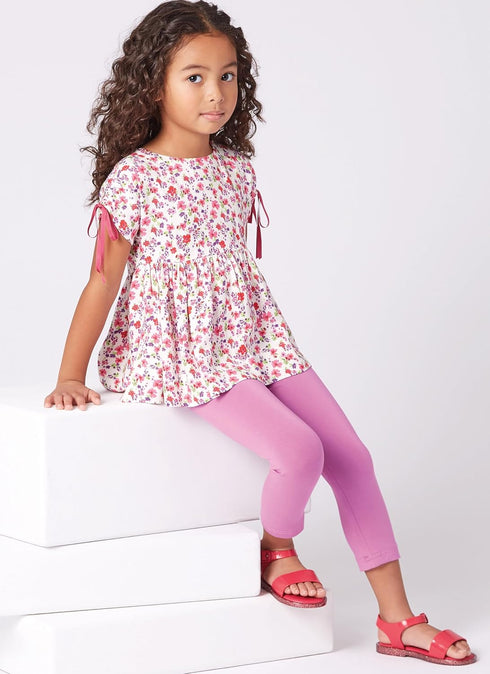 New Look Children's Top and Knit Leggings Sewing Pattern Kit, Design Code N6761, Sizes 3-4-5-6-7-8, Multicolor...