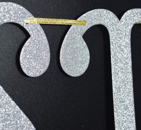 We Still Do Banner for Wedding Anniversary Party Decorations Sign Photo Prop (Silver Glitter)...