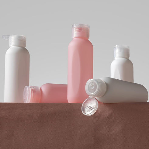 3.4 oz Travel Bottles for Toiletries, Empty Plastic Shampoo Bottle (5PCS) Small Size Container Tsa Approved (100ml, Pink)...