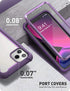 i-Blason Ares Case for iPhone 11 Pro Max 2019 Release, Dual Layer Rugged Clear Bumper Case with Built-in Screen Protector (Purple)......