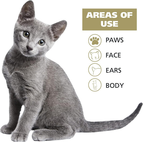 Wahl USA Cat Refresh Cleaning Wipes with Oatmeal Formula for Refreshing and Cleaning Dirty Cats - 50 Count - 820017-500...