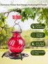 Hummingbird Feeder, Auslar 26 Ounces Glass Hummingbird Feeders for Outdoors Hanging Ant and Bee Proof, Ant Moat & 5 Flower Feeding Ports, Rustproo...