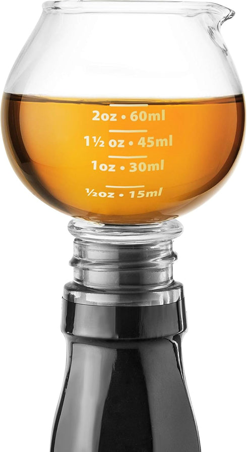 Final Touch Bottle-Top Snifter Jigger Stopper (FTA7041)...