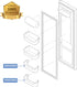 240323002 Refrigerator Door Bin Shelf Compatible with Frigidaire or Electrolux, Bottom 2 Shelves on Refrigerator Side, Single Unit, Clear, Replace...