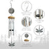 Dragonfly Wind Chimes for Outside with Bright Silver,29 "Memorial Wind Chimes Create a Zen Atmosphere for Outdoor,Garden Patio Yard Decor,Unique D...