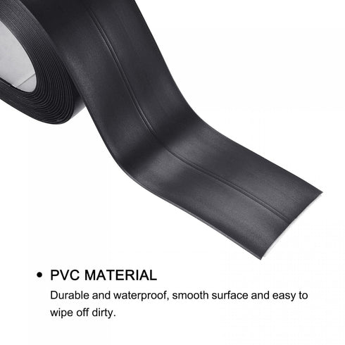 uxcell Waterproof Seal Caulk Strip Tape Self Adhesive 1.5"W x 10.5'L PVC Sealing Tape for Kitchen Bathroom Black...