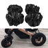4 Pcs/Set Stroller Wheel Protection Covers Black Wheelchair Tire Protector for Child Kid Baby Stroller Jogger Wheels Protection Covers(L)...