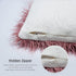 David's Home Faux Fur Throw Pillow Cover, 1-Packed, Decorative Fluffy Pillowcase 18 x 18 Inches, Luxury Square Cushion Cover for Bed Couch Sofa Li...
