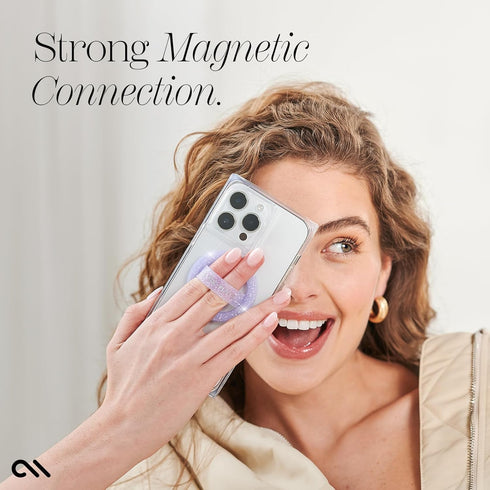 Case-Mate Magnetic Phone Grip MagSafe Loop Grip | Detachable Phone Grip Phone Holder for Hand | Soft Collapsible MagSafe Phone Grips for Back of P...