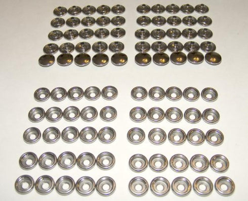 Stainless Steel Snap Fastener's, 50 Piece, Cap and Socket Only, Marine Grade...