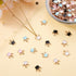 DanLingJewelry 100 pcs Random Color Crown Charms Pendants for Jewelry Making or DIY Crafts...