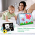 Tummy Time Mirror Baby Toys Infant Toys Black and White High Contrast Baby Crinkle Toys 0-6 Months with Teether - Montessori Newborn Sensory Toys ...