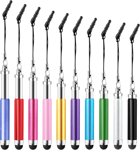 10 PCS Mini Stylus Pen, High Precision Stylus Pens for Touch Screens Short Stylus Pen Sets for All Smartphones, Mobile Phones, Tablets Universal T...